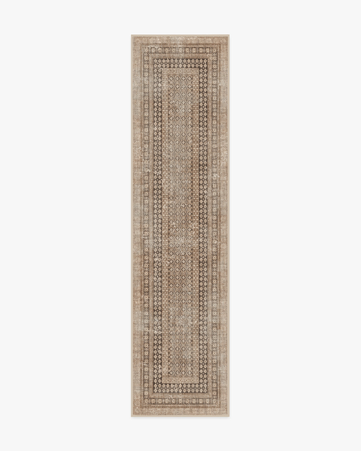 Cyrus — Halı, Gül Altın, RUNNER, beyaz zemin, 2x10