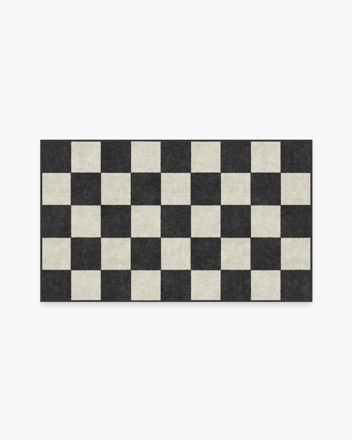 Jaque Checkered — Halı, Siyah, AREA, beyaz zemin, 3x5