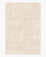 Linear Oasis — Halı, Nötr, AREA, beyaz zemin, 6x9