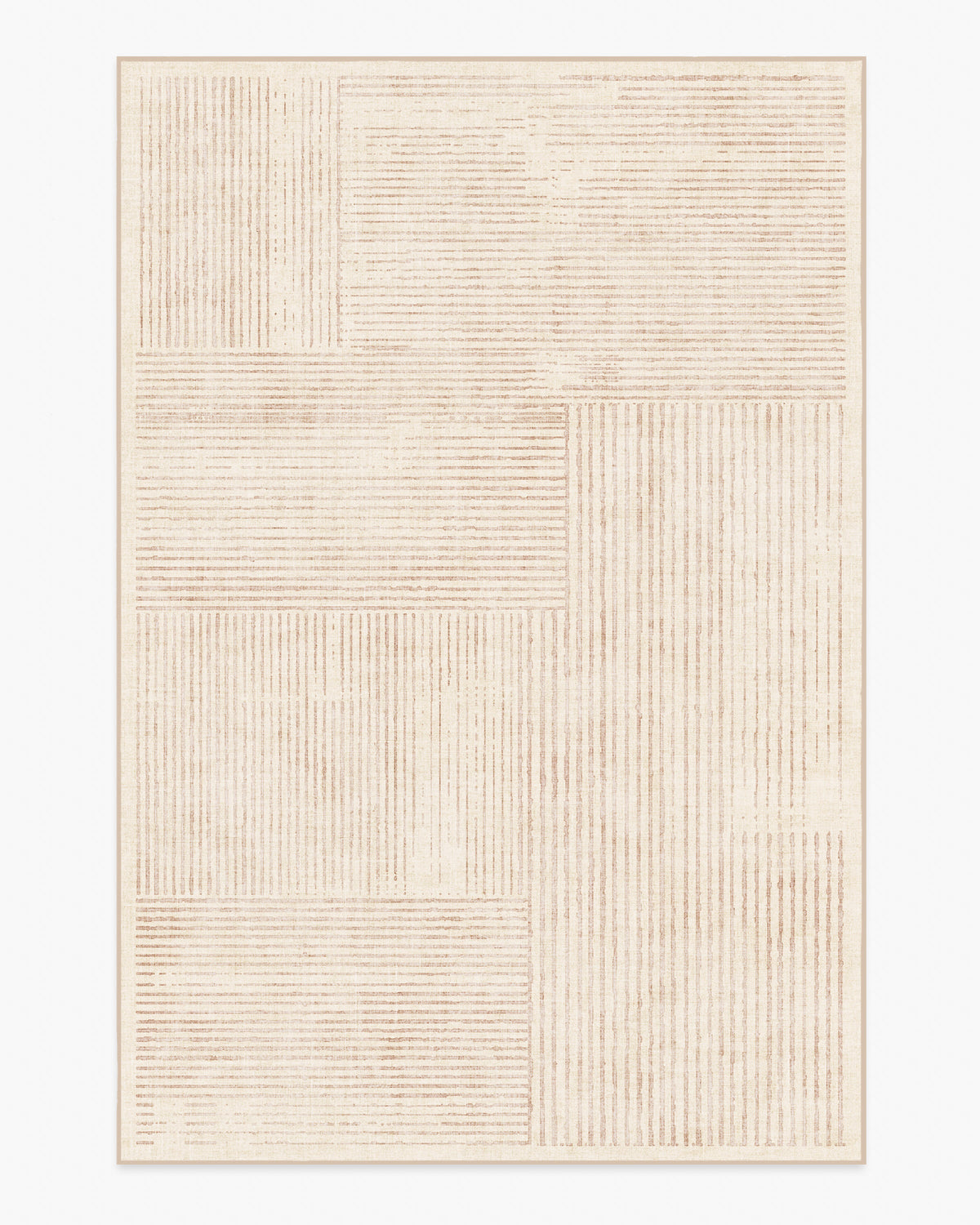 Linear Oasis — Halı, Nötr, AREA, beyaz zemin, 6x9
