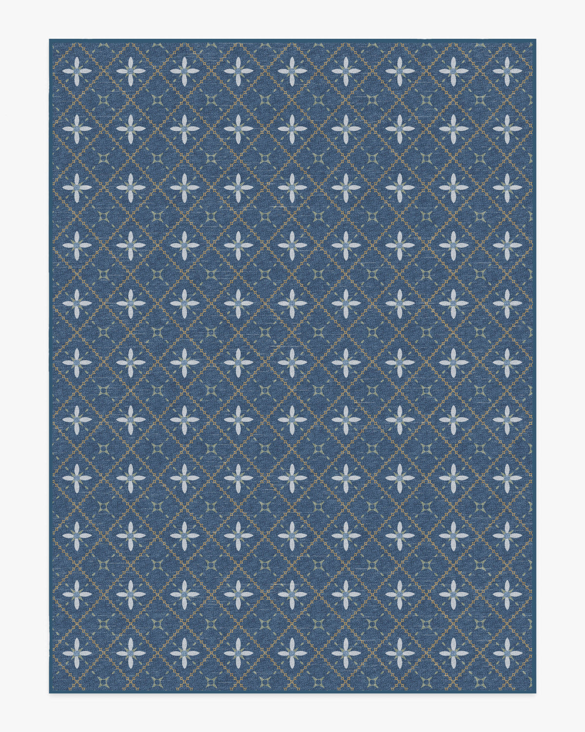Alva — Halı, Lacivert, AREA, beyaz zemin, 9x12