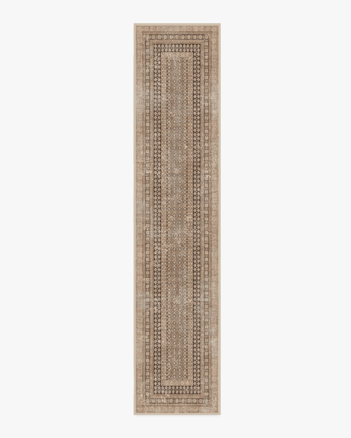 Cyrus — Halı, Gül Altın, RUNNER, beyaz zemin, 2x12