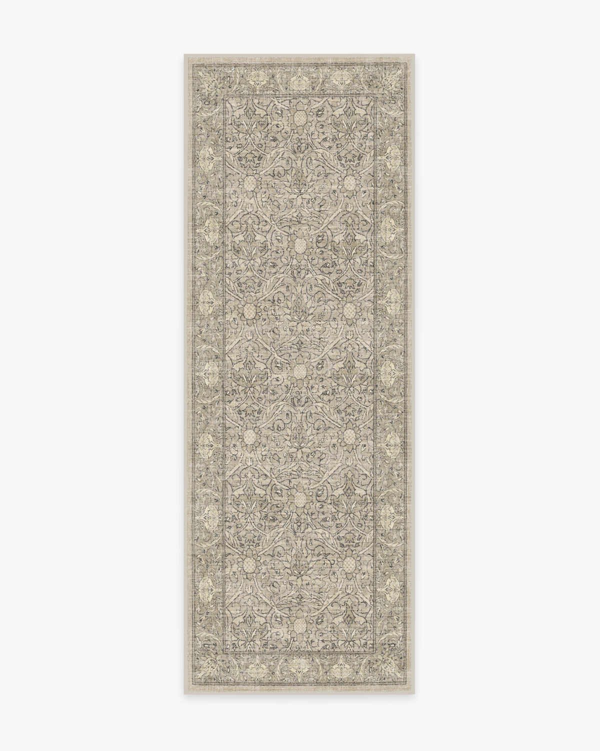 Morris And Co Montreal — Halı, Doğal Taş, RUNNER, beyaz zemin, 2x7
