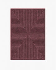 Inkdrop — Halı, Bordo, AREA, beyaz zemin, 4x6