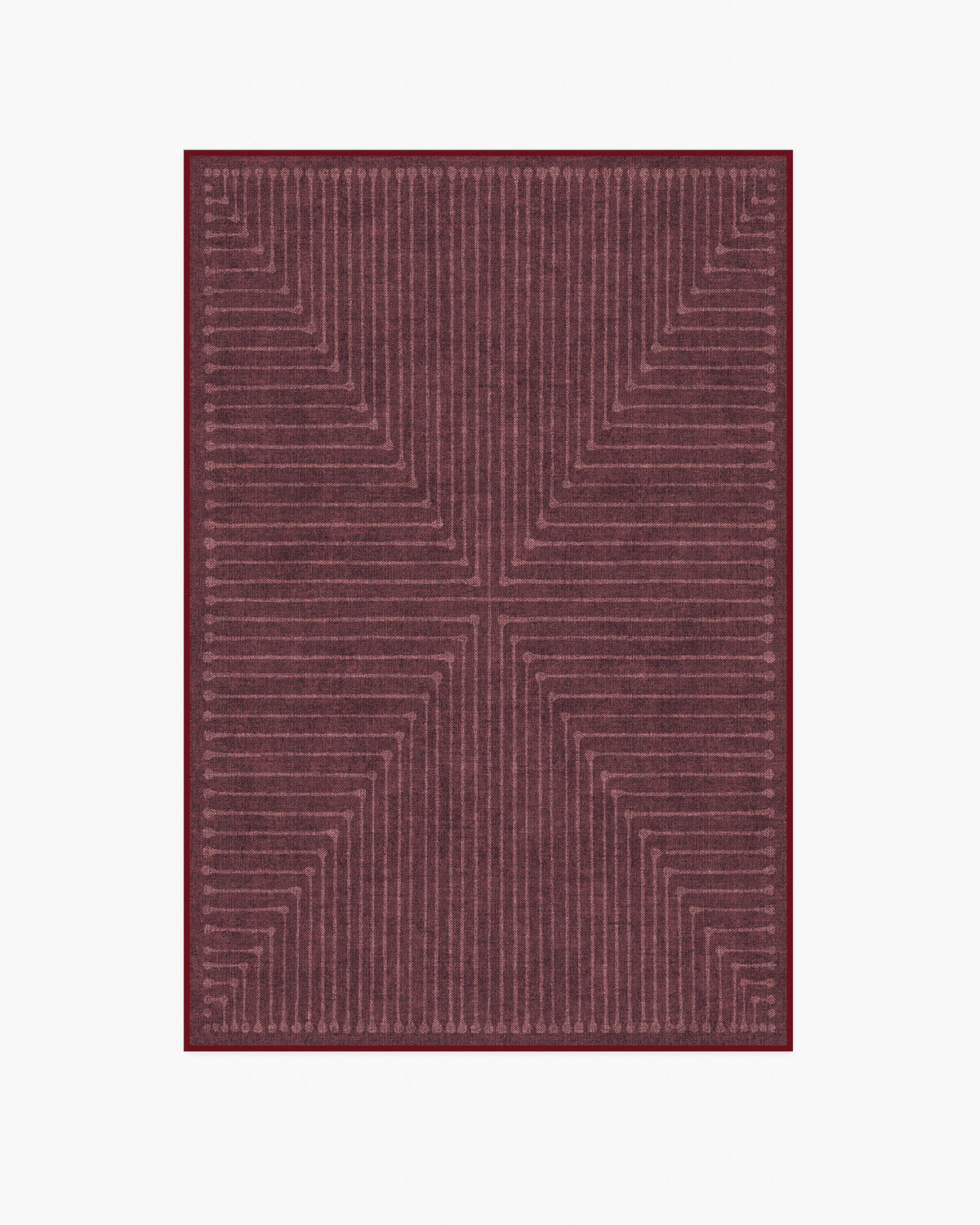 Inkdrop — Halı, Bordo, AREA, beyaz zemin, 4x6