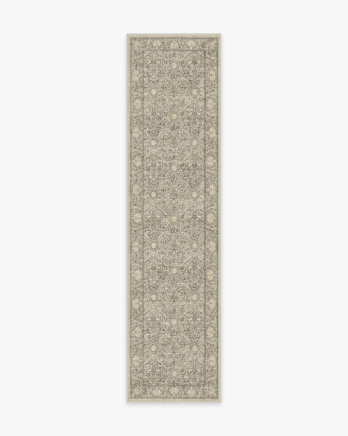 Morris And Co Montreal — Halı, Doğal Taş, RUNNER, beyaz zemin, 2x10