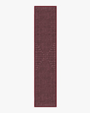 Inkdrop — Halı, Bordo, RUNNER, beyaz zemin, 2x12