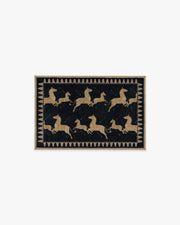 Zebras — Halı, Siyah Doğal, AREA, beyaz zemin, 2x3