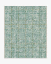Glen Plaid — Halı, Yeşil Altın, AREA, beyaz zemin, 8x10