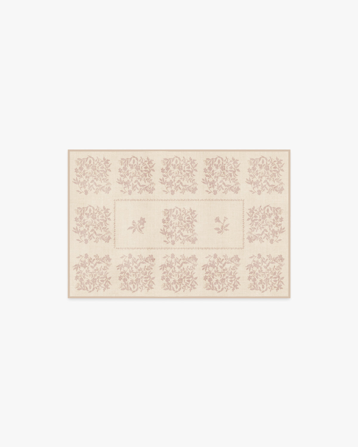 Iona — Halı, Krem ve Vintage Blush, AREA, beyaz zemin, 2x3