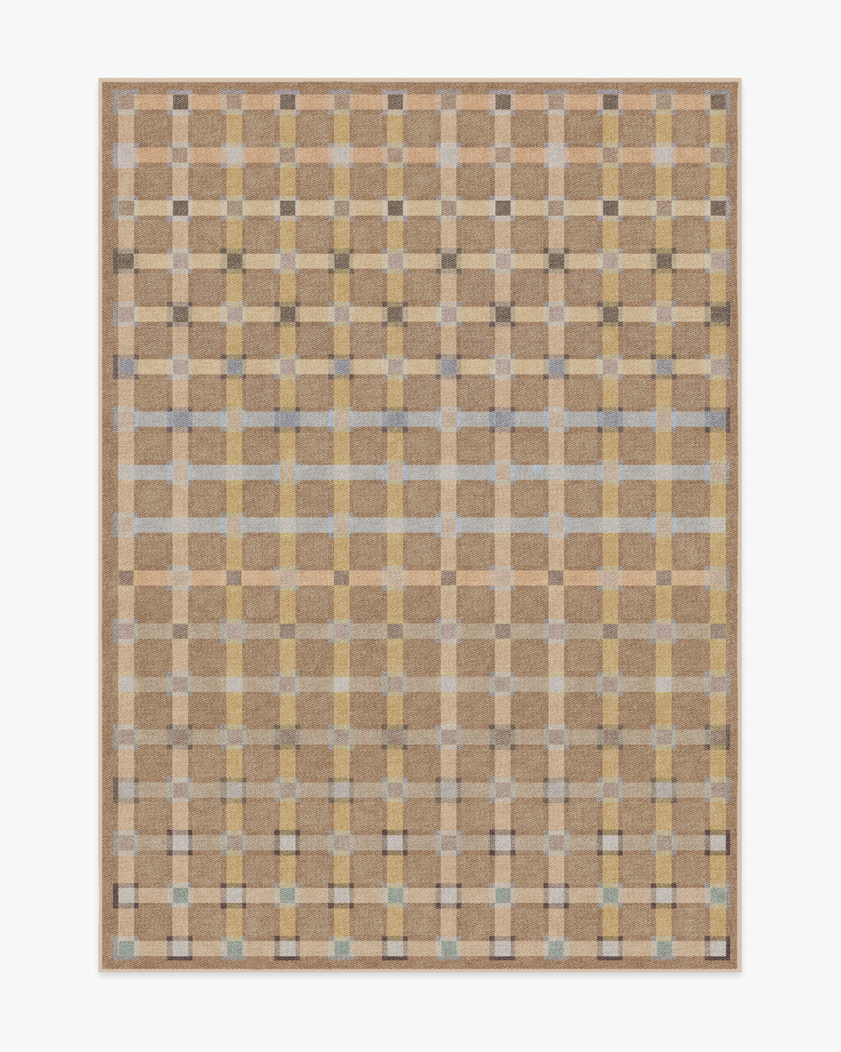 Maja — Halı, Toprak Sarısı Çok Renkli, AREA, beyaz zemin, 5x7