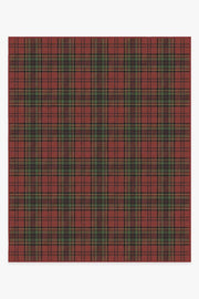 Dress Stewart Tartan — Halı, Kırmızı, AREA, beyaz zemin, 8x10