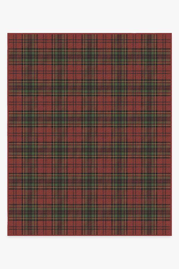 Dress Stewart Tartan — Halı, Kırmızı, AREA, beyaz zemin, 8x10
