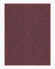 Inkdrop — Halı, Bordo, AREA, beyaz zemin, 9x12