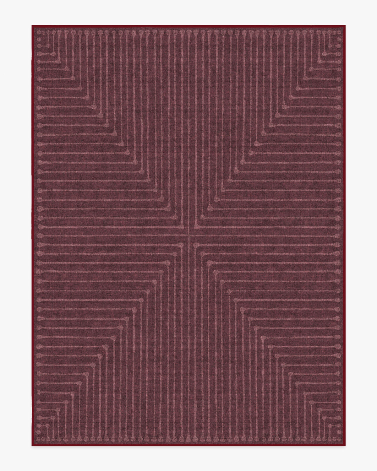 Inkdrop — Halı, Bordo, AREA, beyaz zemin, 9x12