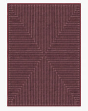 Inkdrop — Halı, Bordo, AREA, beyaz zemin, 10x14