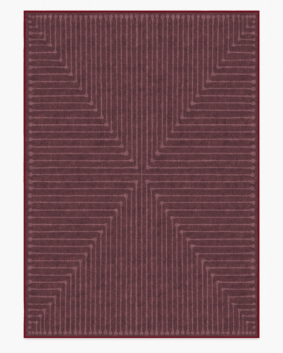 Inkdrop — Halı, Bordo, AREA, beyaz zemin, 10x14