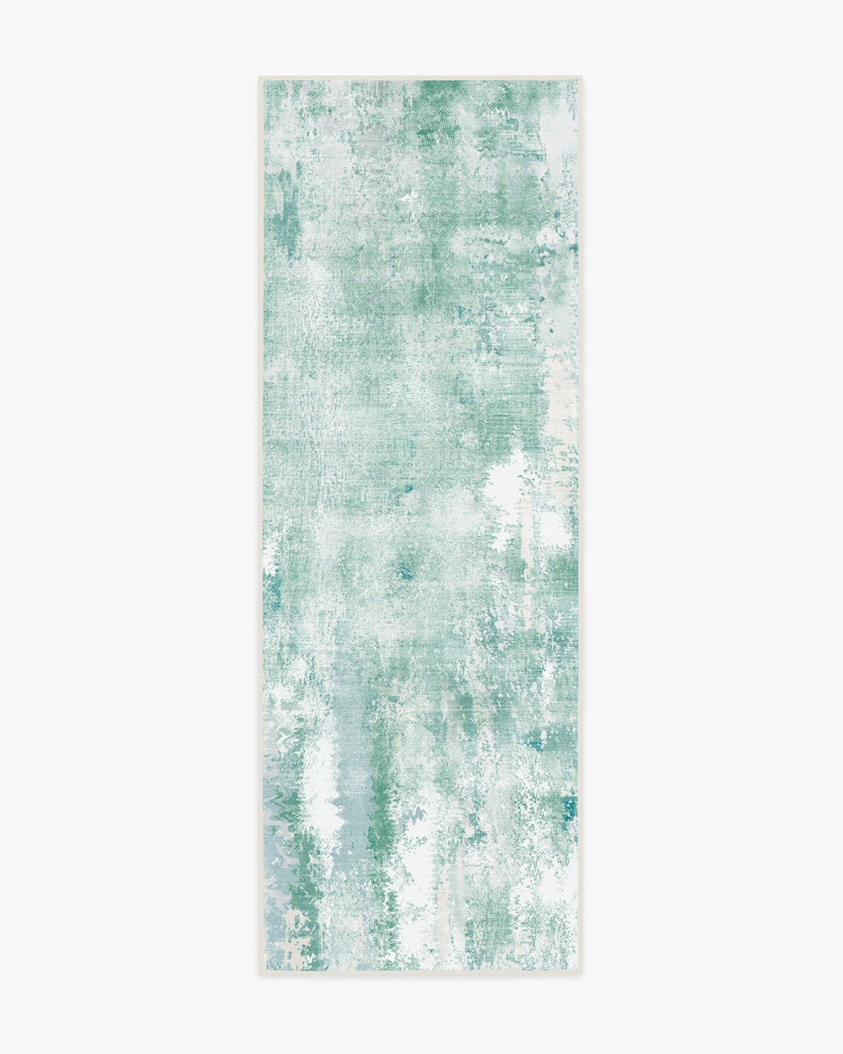 Alister — Halı, İnci Yeşil, RUNNER, beyaz zemin, 2x7