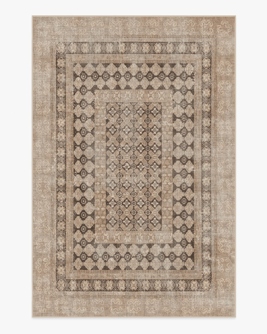 Cyrus — Halı, Gül Altın, AREA, beyaz zemin, 6x9