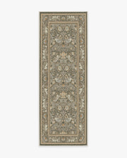 Morris And Co Strawberry Thief — Halı, Taş Altın, RUNNER, beyaz zemin, 2x7