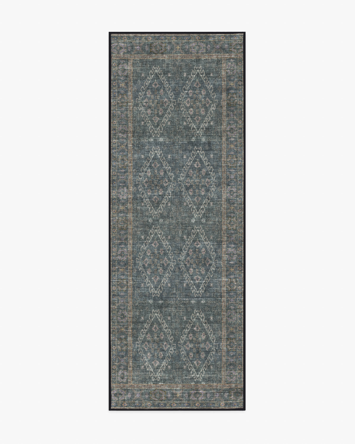 Zosia — Halı, Siyah, RUNNER, beyaz zemin, 2x7