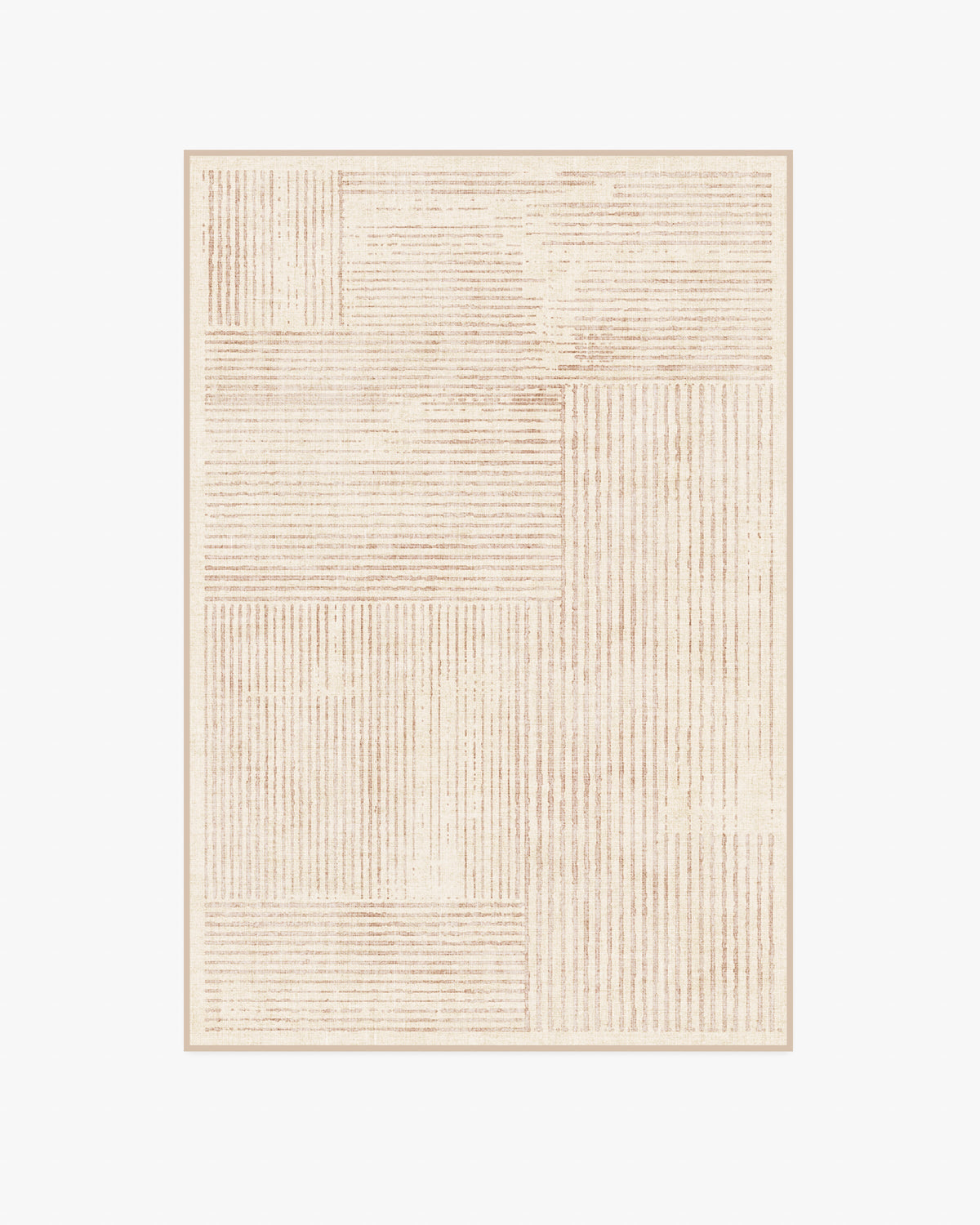 Linear Oasis — Halı, Nötr, AREA, beyaz zemin, 4x6