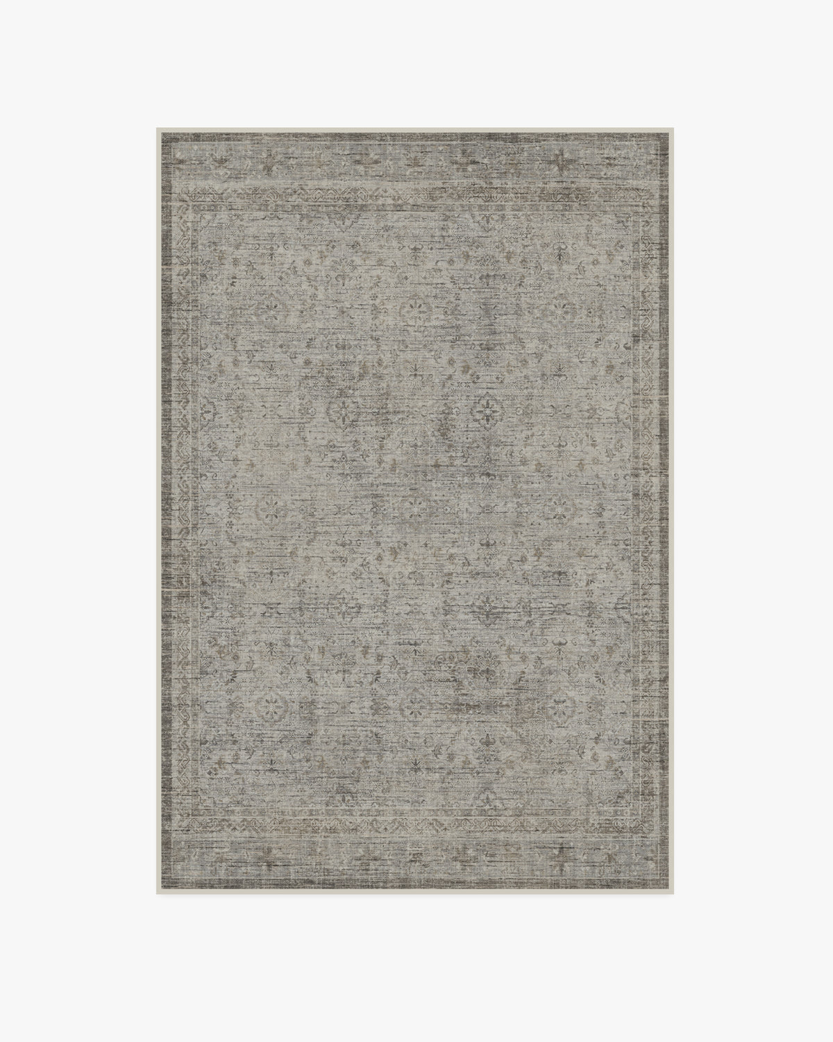 Frances — Halı, Taş Gri, AREA, beyaz zemin, 4x6