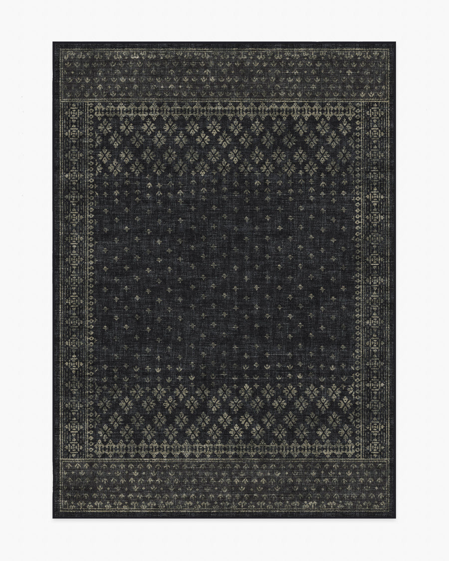 Fernanda — Halı, Siyah, AREA, beyaz zemin, 5x7
