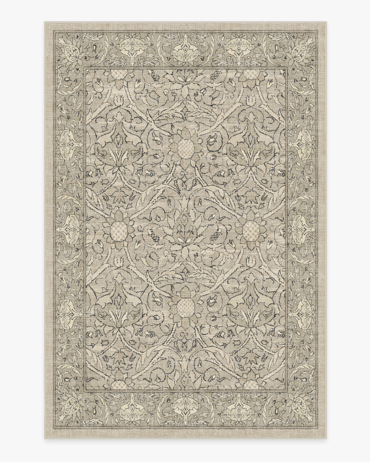 Morris And Co Montreal — Halı, Doğal Taş, AREA, beyaz zemin, 6x9