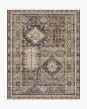 Rumi — Halı, Zeytin Taba, AREA, beyaz zemin, 8x10