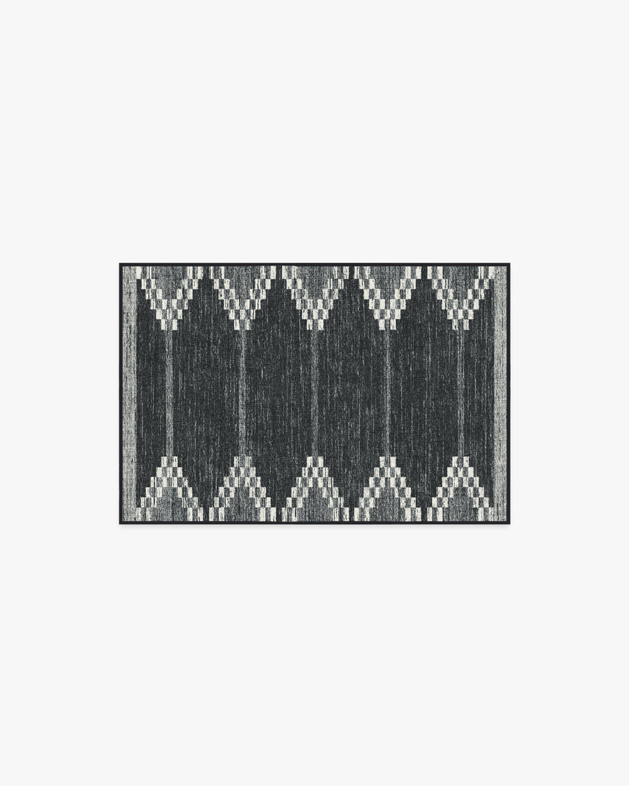 Sloane — Halı, Siyah, AREA, beyaz zemin, 2x3