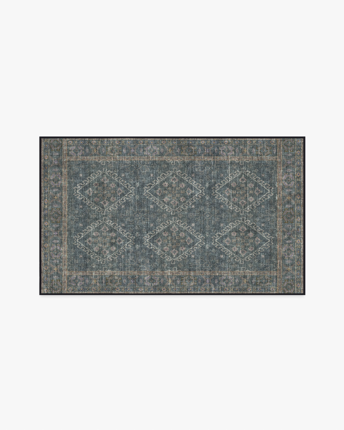 Zosia — Halı, Siyah, AREA, beyaz zemin, 3x5