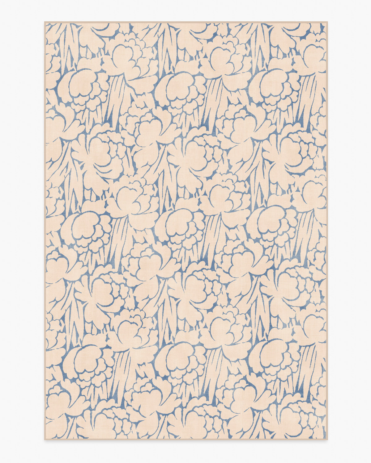 Corrine — Halı, Krem ve Arduvaz Mavi, AREA, beyaz zemin, 6x9