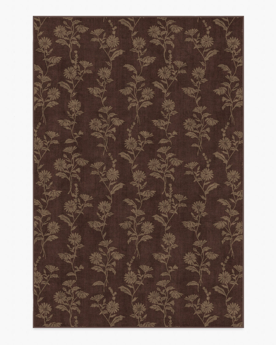 Mabel — Halı, Kahverengi, AREA, beyaz zemin, 6x9