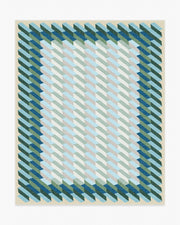 Echo — Halı, Soft Turkuaz, AREA, beyaz zemin, 8x10