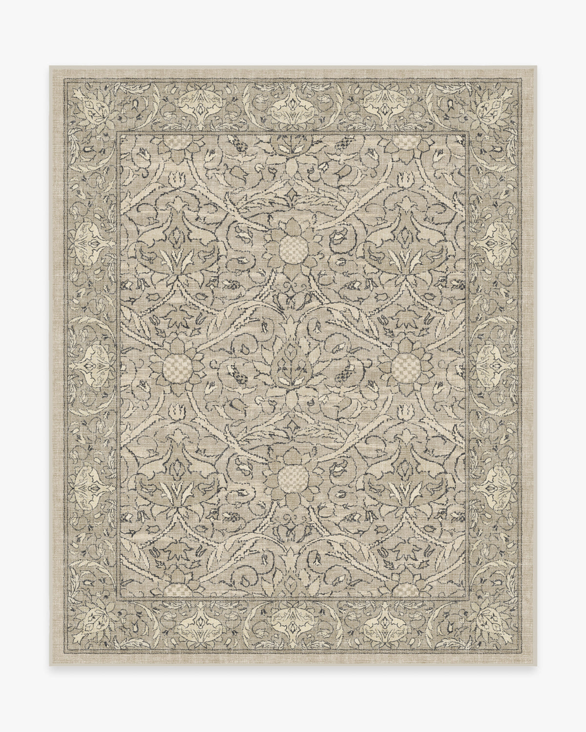 Morris And Co Montreal — Halı, Doğal Taş, AREA, beyaz zemin, 8x10