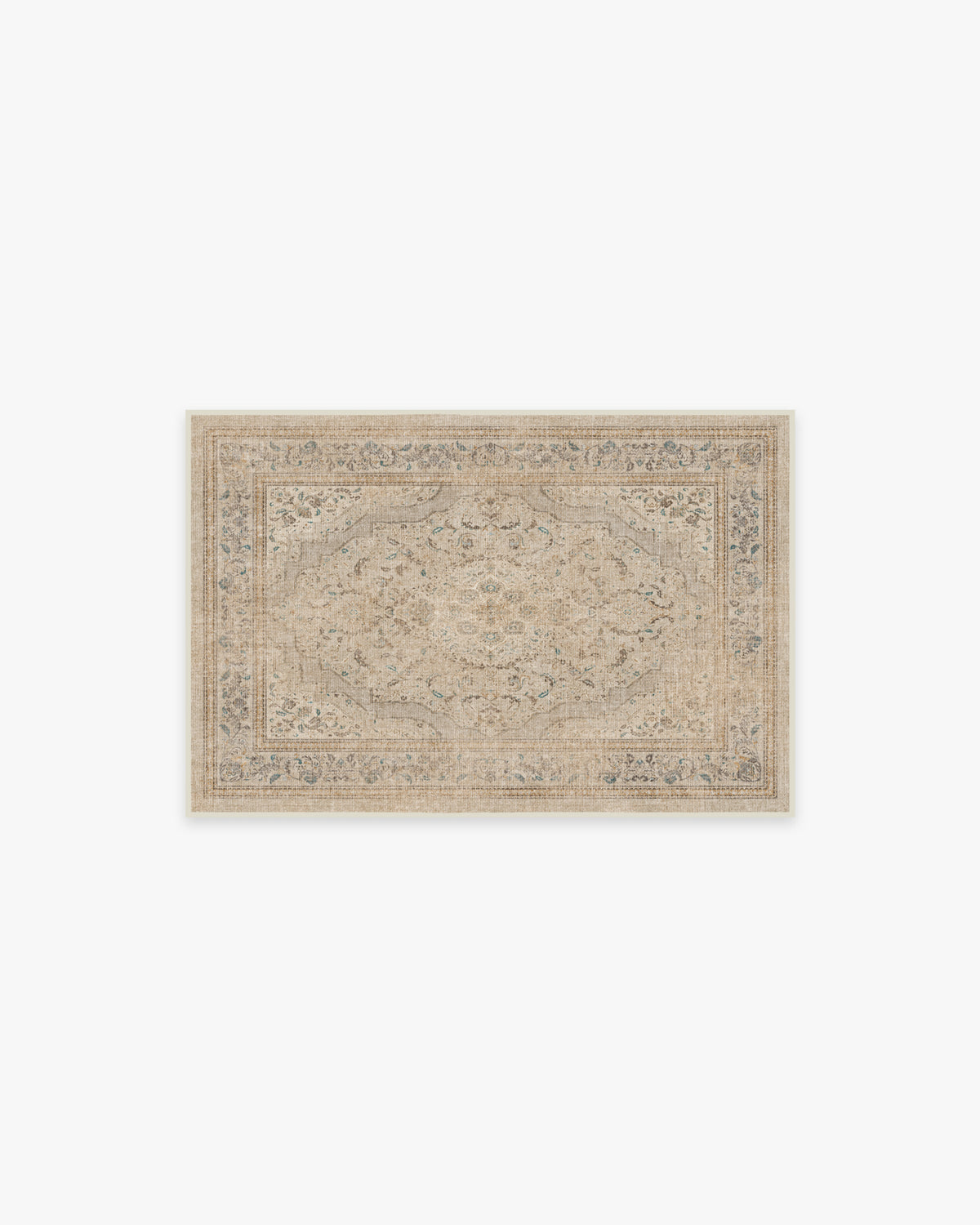 Adeline — Halı, Kahverengi, AREA, beyaz zemin, 2x3