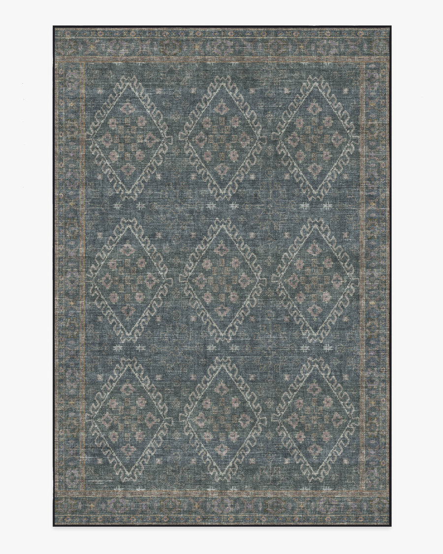 Zosia — Halı, Siyah, AREA, beyaz zemin, 6x9