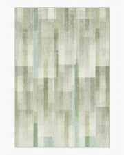 Solar Drift — Halı, Gümüş Yeşil, AREA, beyaz zemin, 6x9