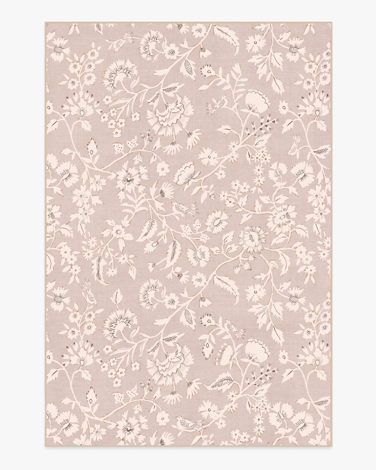 Brenna — Halı, Doğal ve Krem, AREA, beyaz zemin, 6x9