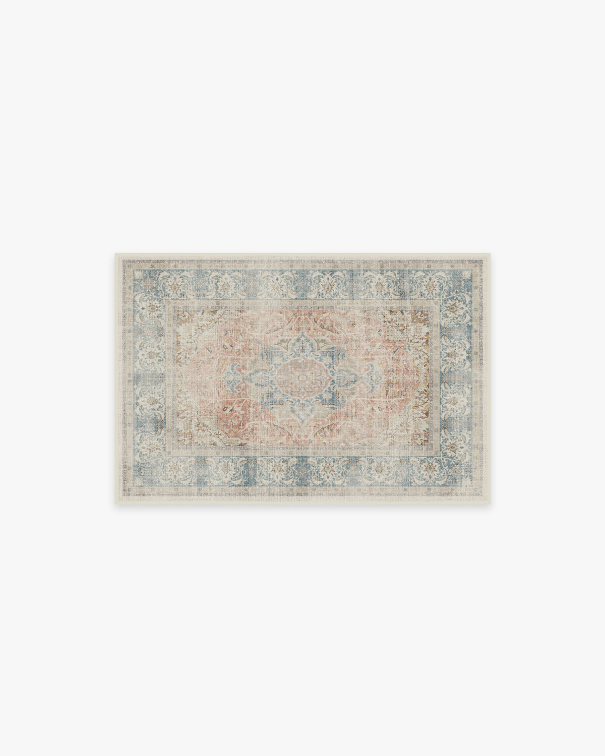 Sarrah — Halı, Mercan, AREA, beyaz zemin, 2x3