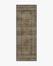 Rowan — Halı, Taş Soft Kil, RUNNER, beyaz zemin, 2x7
