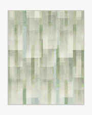Solar Drift — Halı, Gümüş Yeşil, AREA, beyaz zemin, 8x10