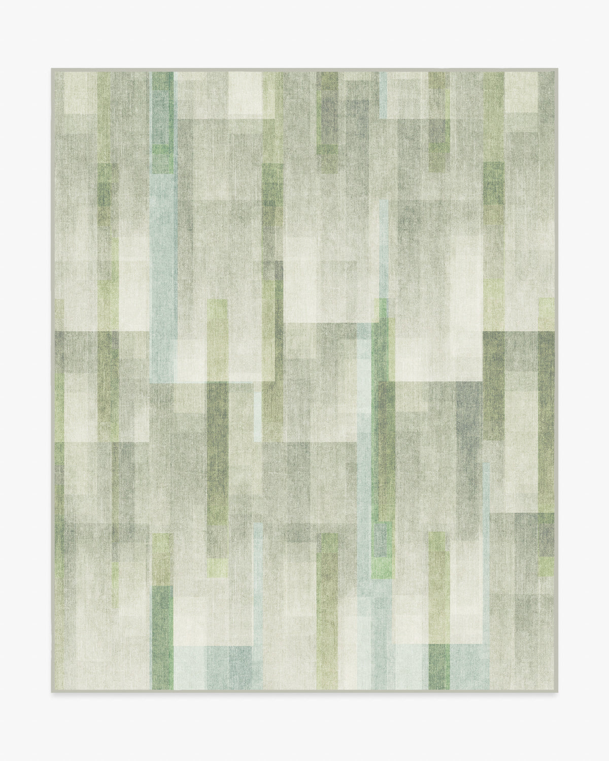 Solar Drift — Halı, Gümüş Yeşil, AREA, beyaz zemin, 8x10
