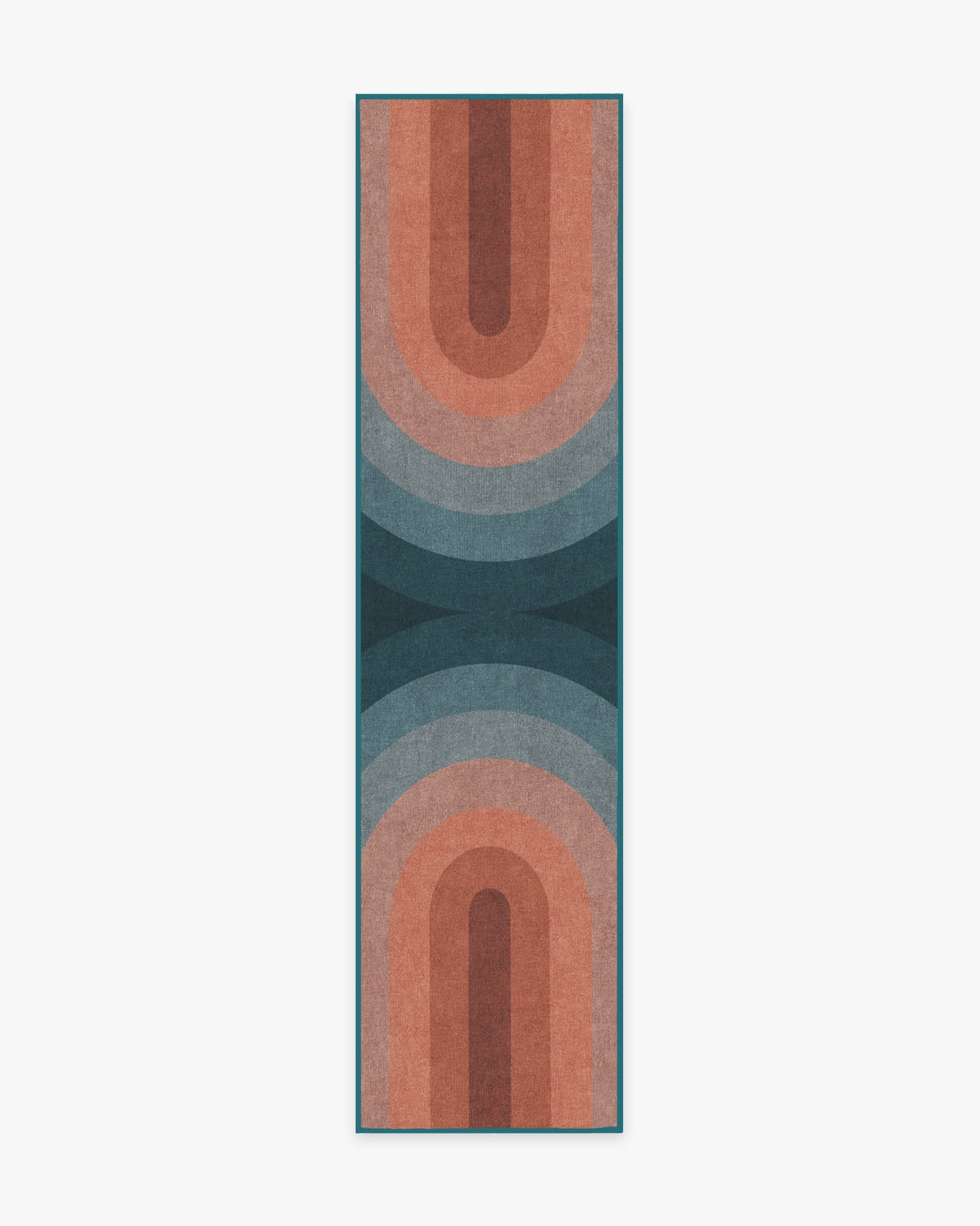 Absida — Halı, Turkuaz, RUNNER, beyaz zemin, 2x10
