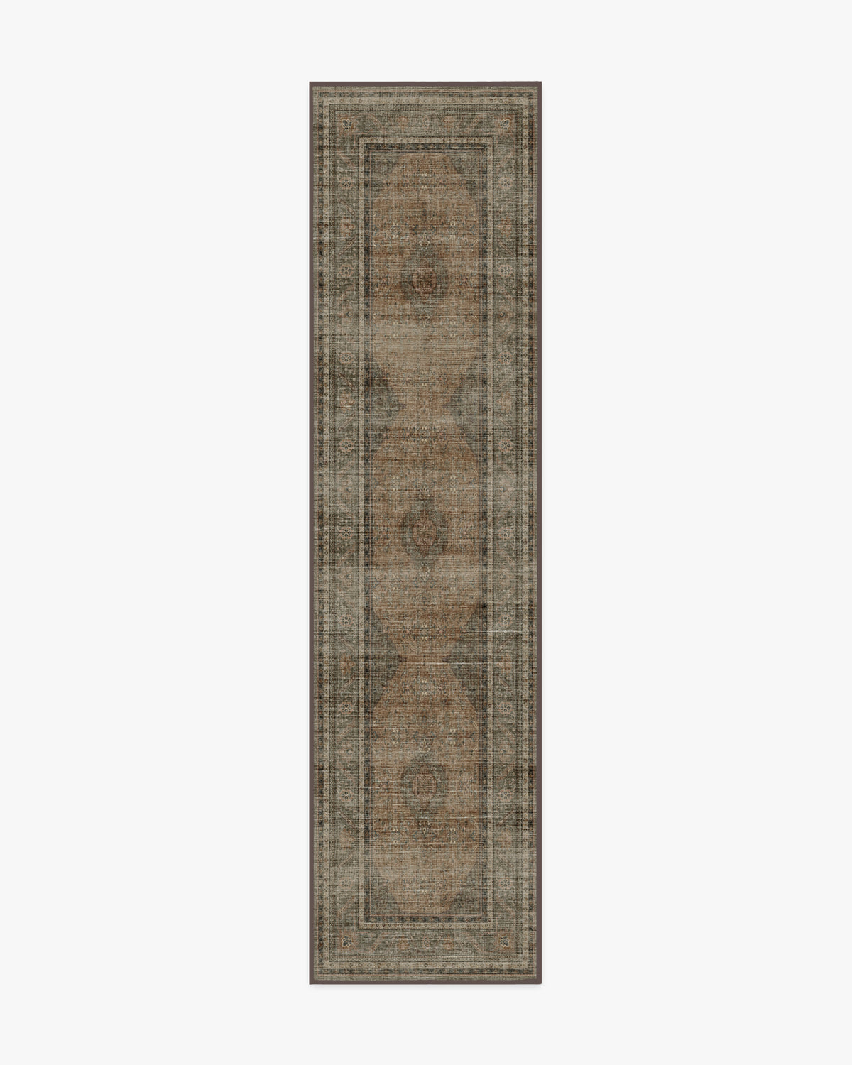 Rowan — Halı, Taş Soft Kil, RUNNER, beyaz zemin, 2x10