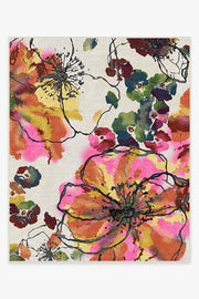 Watercolor Floral — Halı, Çok Renkli, AREA, beyaz zemin, 8x10