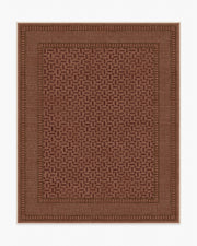 Kairos — Halı, Terracotta, AREA, beyaz zemin, 8x10