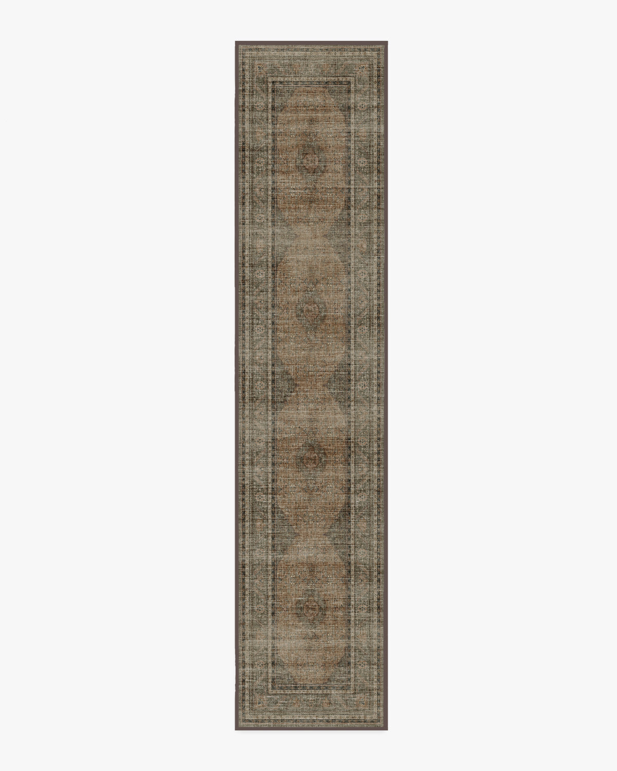 Rowan — Halı, Taş Soft Kil, RUNNER, beyaz zemin, 2x12