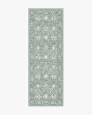 Morris And Co Montreal — Halı, Dusty Mavi, RUNNER, beyaz zemin, 2x7